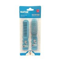 ราคา Natur ชุดหวีและแปรงเด็กลายโดเรม่อน (15933355315)