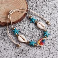 ราคา สร้อยข้อเท้าแฟชั่นต่างหูเปลือกหอยทำมือปรับได้โซ่ข้อเท้าปลาดาวกำไลสร้อยข้อเท้าหอยสังข์สำหรับผู้หญิงของขวัญเครื่องประดับ Boho (21733180019)