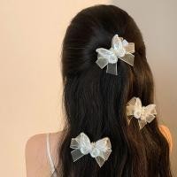 ราคา ของขวัญที่สวยงามวันเกิดของเด็กนักเรียนกิ๊ฟหนีบผมโบว์ตาข่ายสีขาวเกาหลีประดับมุกหวานๆแฟชั่นอิน (21294088039)