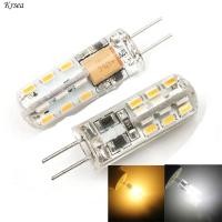 ราคา Jmax หลอดไฟ Led G4ขนาดเล็ก DC AC12V 220V 3014 SMD 24แอลอีดีโทนขาวอุ่น เย็นโคมไฟซิลิโคนสีขาวคริสตัลปลั๊กหลอดไฟ LED (21124133672)