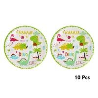 ราคา เซ็ทปาร์ตี้ วันเกิด ลาย ไดโนเสาร์ จานกระดาษ แก้วกระดาษ จานปาร์ตี้ แก้วปาร์ตี้ จาน แก้ว ทิชชู่ Dinosaur Dino Birthday Party Table Set Plate Cup Napkin Decorations (18204007378)