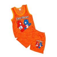 ราคา ชุดเซ็ตเด็ก ชุดเสื้อกล้าม กางเกงขาสั้น ผ้ามัน สีสะท้อนแสง ลายการ์ตูน ไซส์ S สำหรับเด็ก 9 เดือน 2 ขวบ STR0015 (21130148128)