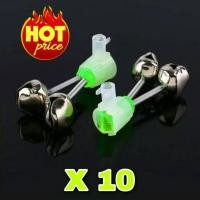 ราคา กระดิ่งตกปลา 10 ชิ้น ตกปลา กระดิ่งตกปลา กระดิ่ง กระดิ่งติดคันเบ็ด กระดิ่งไฟ กระดิ่งคู่สำหรับติดเบ็ด (2155952743)