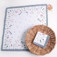 ราคา ผ้าเช็ดหน้า maneecraft ผ้าเช็ดหน้าหญิง สไตล์ญี่ปุ่น พิมพ์ลายดอกไม้ ขนาด 45x45 ซม สินค้าพร้อมส่ง (20394236995)