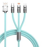 ราคา 200W สายชาร์จเร็ว 3 in 1 ชาร์จเร็ว 6A สายชาร์จ 3 หัวUSB to type c Micro นำไปใช้กับ Samsung oppo xiaomi สายชาร์จ สายชาร์จเร็วแท้ สายชาร์จ fast charging charge cable 2M 2ม (21716155328)