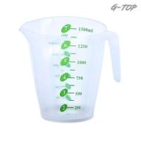 ราคา ถ้วยตวงพลาสติกใส ขายคละสี เหยือกตวงน้ำขนาด 1500 ml มีหูจับ พร้อมส่ง AG2424 (21060306607)