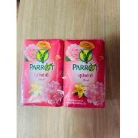 ราคา ใหญ่คุ้ม จุใจ สบู่นกแก้ว Parrot สบู่พฤกษานกแก้ว กลิ่นบุปผชาติ 105 กรัม 70 กรัม สีชมพู แพค 4 ก้อน ถูก ราคา ต่อแพค (21747525533)