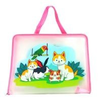 ราคา ชิ้น กระเป๋าใส่เอกสาร เย็บซิปรอบ ลายการ์ตูน 6ลาย 4 สี ขนาดF4 เลือกลายได้ (19909696249)