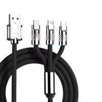 ราคา 200W สายชาร์จเร็ว 3 in 1 ชาร์จเร็ว 6A สายชาร์จ 3 หัวUSB to type c Micro นำไปใช้กับ Samsung oppo xiaomi สายชาร์จ สายชาร์จเร็วแท้ สายชาร์จ fast charging charge cable 2M 2ม (21716155322)