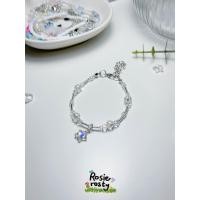 ราคา พร้อมส่ง กำไลลูกปัด กำไลสีใสโฮโลแกรม สไตล์มินิมอล (20572773107)