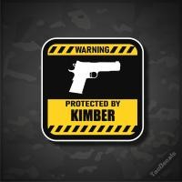 ราคา สติกเกอร์รูปปืน Kimber สติกเกอร์ติดรถยนต์ กล่องปืน สติกเกอร์ป้ายคำเตือน ขนาด 10x10CM (16168951663)