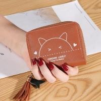 ราคา newgalleryshop N1367 L2กระเป๋าสตางค์ใบสั้นสกรีนลายหน้าหมี (5413402236)