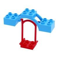 ราคา Duplo อุปกรณ์เสริมบล็อกตัวต่อ DIY ภาพนิ่งแกว่งชิงช้าสวรรค์ฉากบล็อคก่อสร้าง Duplo ใช้ได้กับเลโก้ (19720306304)