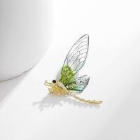 ราคา แมลงปอกับปีกเข็มกลัดคริสตัลหมุดผ้าคลุมเข็มกลัดหมุด (21515532576)