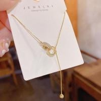ราคา เพชรฝังสร้อยคอแหวนคู่จี้ไหปลาร้าโซ่ Ins ออกแบบสร้อยคอสำหรับผู้หญิง MIMOON (21140932892)