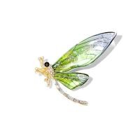 ราคา เข็มกลัดปีกแมลงปอคุณภาพสูงหมุดผ้าคลุมไหล่สวยงามแฟชั่นสีเขียวและสีม่วง (21510520526)