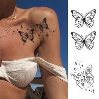 ราคา Sanhe สติกเกอร์ลายสักผีเสื้อเกาหลีกันน้ำติดทนนานสติกเกอร์ตัวละครการ์ตูนเซ็กซี่ดอกไม้แขนหน้าอกชั่วคราวรอยสักปลอม (15557406844)