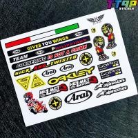 ราคา สติ๊กเกอร์ติดหมวกกันน็อคโฮโลแกรมสำหรับ EVO LS2 Arai SHOEI 46 Rossi 93 Marquez Monster Energy Red Bull (21516525994)