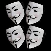 ราคา TEMELO Anonymous Hacker V For Vendetta Master Face Mask ชุดแฟนซีอุปกรณ์ประกอบฉากฮาโลวีน (16307551492)