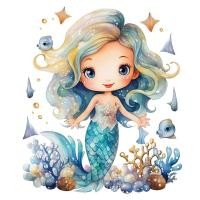 ราคา ภาพสติ๊กเกอร์ห้องน้ำลายการ์ตูนโอเชียนแบบมีกาวในตัวสติ๊กเกอร์ติดผนังปะการังลอกออกได้สำหรับตู้เย็นในห้องน้ำ (21276848908)