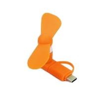 ราคา พัดลมมินิ USB แจกของรางวัลโปรโมชั่นฤดูร้อนสำหรับ iPhone Android 2 In 1 Type C พัดลมมินิยูเอสบีพกพา IOS (21067570938)