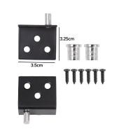 ราคา YESPERY 2ชิ้นบานพับปิดที่มองไม่เห็นตู้ขึ้นและลงรหัสหมุนมุม CT สำหรับแผงไม้ตู้แบริ่งหมุนประตู (21672095806)