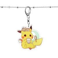 ราคา WENSH ตุ๊กตาโมเดลของเล่นเด็ก Anime เสน่ห์กระเป๋าลายโปเกมอนพวงกุญแจปิกาจู Psyduck พวงกุญแจอะครีลิกพวงกุญแจโซ่กุญแจ (18105481718)