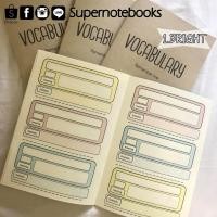 ราคา สมุดจดคำศัพท์แบบที่ 2 แบบช่อง จดศัพท์พร้อมตัวอย่าง ซื้อ 4 ชิ้น ได้รับ ฟรี 1 (443870640)