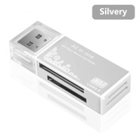 ราคา 4 In 1ไมโครการ์ด SD อะแดปเตอร์สำหรับตัวอ่านเอสดีเฮชซีเอ็มเอ็มซี USB SD Memory T Flash M2 MS Duo USB 2 0 4สล็อตเครื่องอ่านเมมโมรี่การ์ดอะแดปเตอร์ที่รองรับ (19215030568)