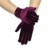 ราคา ถุงมือสั้นผ้ากำมะหยี่สำหรับผู้หญิง ถุงมือผ้ากำมะหยี่ (14072377136)