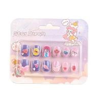 ราคา KEASHI อุปกรณ์อุปกรณ์เสริมเล็บเล็บเล็บปลอม12ชิ้น เซ็ตสำหรับเด็กเล็บปลอมการ์ตูนโบว์สำหรับต่อเล็บปลอมของเล่นเด็ก (21434609485)