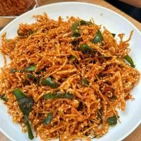 ราคา เจ น้ำพริกเห็ดนางฟ้า 45บาท เห็ดนางฟ้า อร่อย กลมกล่อม (21426304687)