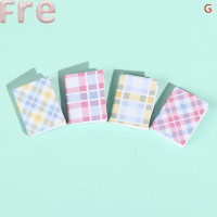 ราคา Fre 4ชิ้น เซ็ตตุ๊กตาสีลายสก๊อตลายหนังสือโน้ตบุ๊ค Home Accessories Toy (20970490734)