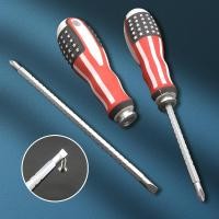 ราคา ไขควงสลับแบน แฉก และปรับระดับได้ สามารถเปลี่ยนหัวได้ ปรับความยาวได้ 2 5 4 5 ลายธงชาติสหรัฐ แกนขาว (21421429657)