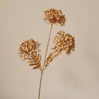 ราคา ช่อดอกไม้พลาสติกสีทองต้นไม้ประดิษฐ์ดอกไม้ปลอมสำหรับตกแต่งคริสต์มาสการตกแต่งบ้านเครื่องประดับปีใหม่เครื่องประดับโต๊ะแจกันเครื่องประดับ (20171922057)