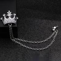 ราคา เข็มกลัดมงกุฎ1ชิ้นสไตล์เกาหลีอังกฤษเข็มกลัดมงกุฎโซ่ชุดพู่โซ่ปก Lencana Pin ย้อนยุคเครื่องประดับงานแต่ง (21173371100)