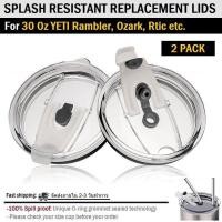 ราคา ฝาปิดแก้ว ฝาปิด ฝาแก้ว ขนาด 30 oz สำหรับ Rambler RTIC Ozark ป้องกันน้ำรั่วไหล มีช่องใส่หลอด Replacement Spill Proof Lids for Rambler Ozark Trail Tumbler Lid 30 oz (382317098)