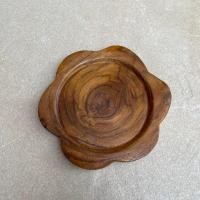 ราคา จานรองแก้ว ที่รองแก้ว รองแก้ว ไม้สักแท้ 100 (18576879049)