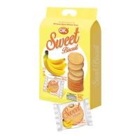 ราคา โอเค บิสกิต ขนมปังกรอบรสผลไม้ 1 ห่อมี 16 ซอง ok fruity biscuit (21399342537)