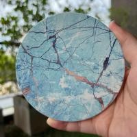 ราคา มีกล่องทุกชิ้น จานรองแก้ว แผ่นหินรองแก้ว ที่รองแก้ว ลายน้ำ หินอ่อน (17162261614)