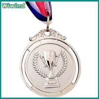 ราคา 2 นิ้ว 1st 2nd 3rd Prize Medal with Neck Ribbon Olympic Style Medal Round for Kids School Sports Meeting (20971489345)