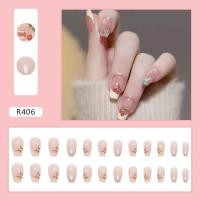 ราคา สินค้าใหม่ เล็บปลอมสำเร็จรูป เล็บปลอม กันน้ำ พร้อมกาว กล่องละ 24 ชิ้น มีลายให้เลือกหลากหลาย (12446608440)
