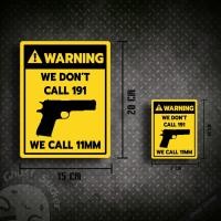 ราคา สติกเกอร์รูปปืน Colt M1911A1 สติกเกอร์ติดรถยนต์ สติกเกอร์ป้ายคำเตือน มี2ขนาด (16139113820)