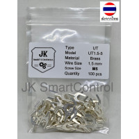 ราคา หางปลาแฉกเปลือย ขนาด 1 00 1 50 ตร มม ทองแดง ทองเหลือง UT terminal Size 1 00 1 50 sq mm Copper Brass (10513909728)