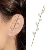 ราคา แฟชั่นใหม่หูแขวนบุคลิกภาพที่เรียบง่ายเจาะหู Pin หญิง Lightning Leaf Auricle ต่างหูอุปกรณ์เครื่องประดับ (14385351737)