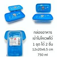 ราคา กล่องฝาล็อค อเนกประสงค์ โหล กระปุกฝาเกลียวใส่ของ เก็บอาหาร ลิขสิทธิ์แท้ โดเรมอน (21543763765)