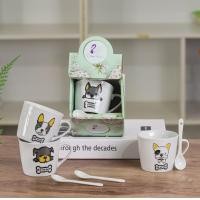 ราคา ชุดแก้วกาแฟ แก้วกาแฟลายน่ารัก แก้วลายการ์ตูน แก้วเซรามิก ชุดแก้ว แก้ว ช้อน (17405195647)