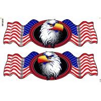 ราคา สติกเกอร์นกอินทรี สติกเกอร์แต่งรถ ติดรถยนต์ รถมอเตอร์ไซค์ หมวกกันน็อค PVC โลโก้ รถแข่ง Honda Yamaha Suzuki Kawasaki Ducati Adler sticker Sponsor Racing Stickers Size 27 x 18cm (9235556569)