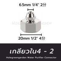 ราคา วาล์วน้ำ ข้อต่อเครื่องกรองน้ำ สามทาง เกลียวใน 4หุน ต่อสาย 2หุน 3หุน T WAY CONNECTOR อะไหล่เครื่องกรองน้ำ (20005073507)