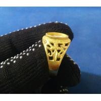 ราคา ตัวเรือนเปล่าตัวเรือนแหวน ขนาดใส่หัว10 12มิลลิเมตร เนื้อทองเหลืองแท้ (12598641584)